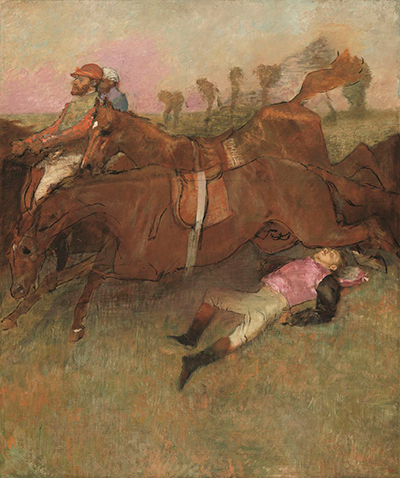 The Fallen Jockey Edgar Degas